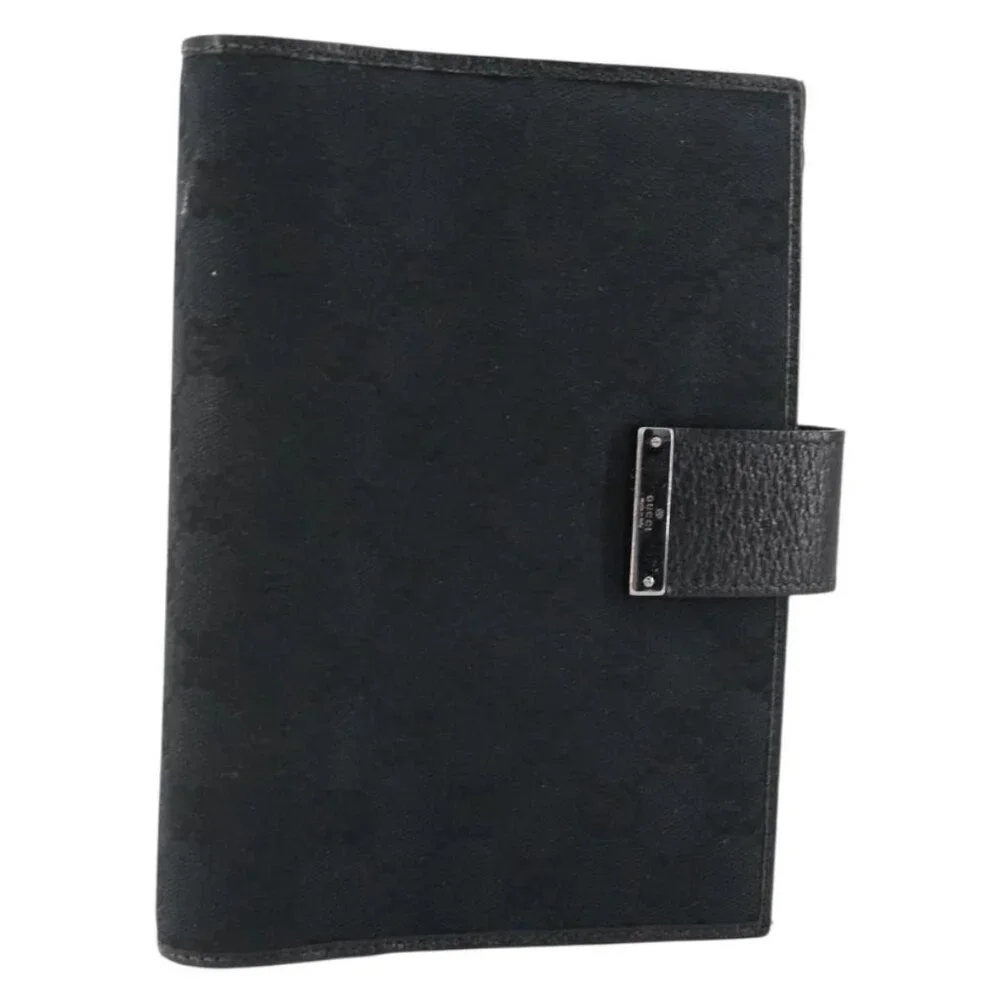 GUCCI GG Canvas Agenda Day Planner Cover Black